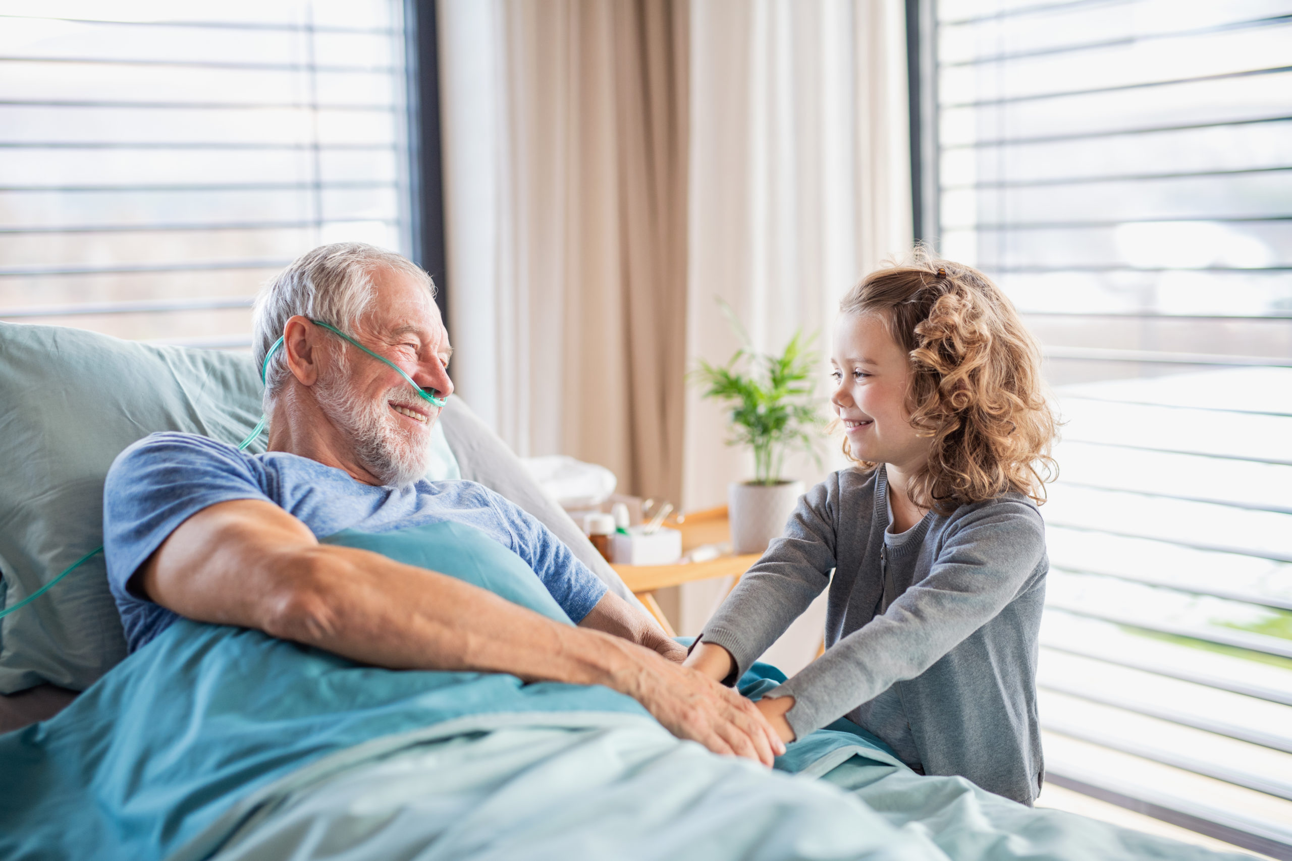 Visite en chambre particulière à l'hôpital